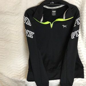 Victoria’s Secret Pink black workout pullover